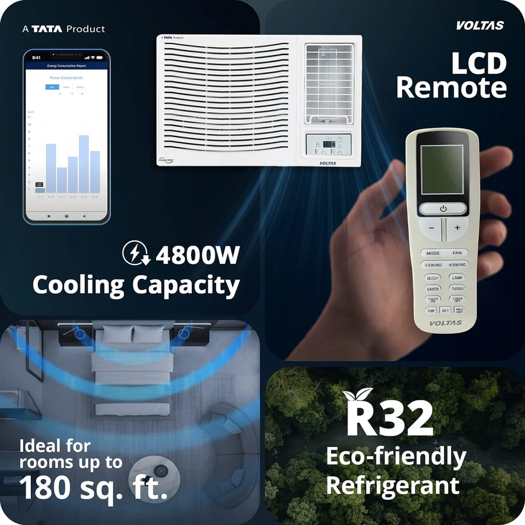 Voltas 1.5 Ton 3 Star Non-Inverter Window Air Conditioner