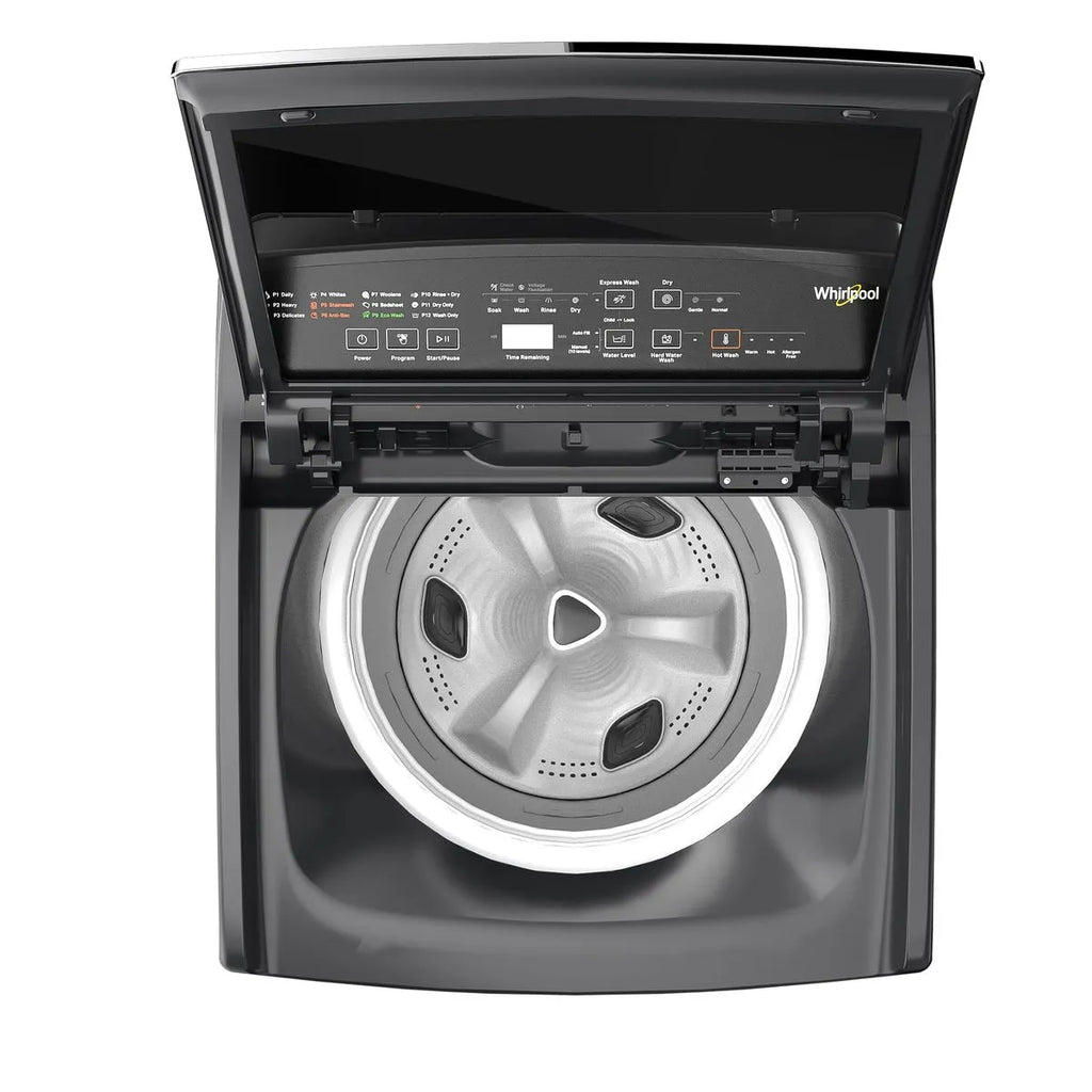 Whirlpool Stainwash Pro 7.5kg 5 Star Fully Automatic Top Load Washing Machine with In-Built Heater (Graphite Grey)