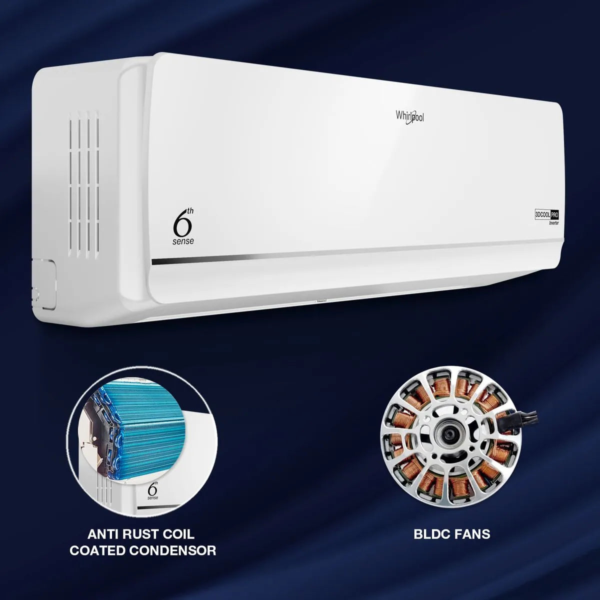 Whirlpool 1.5 Ton 3 Star Inverter Split AC (41503 / 3DCool Pro)