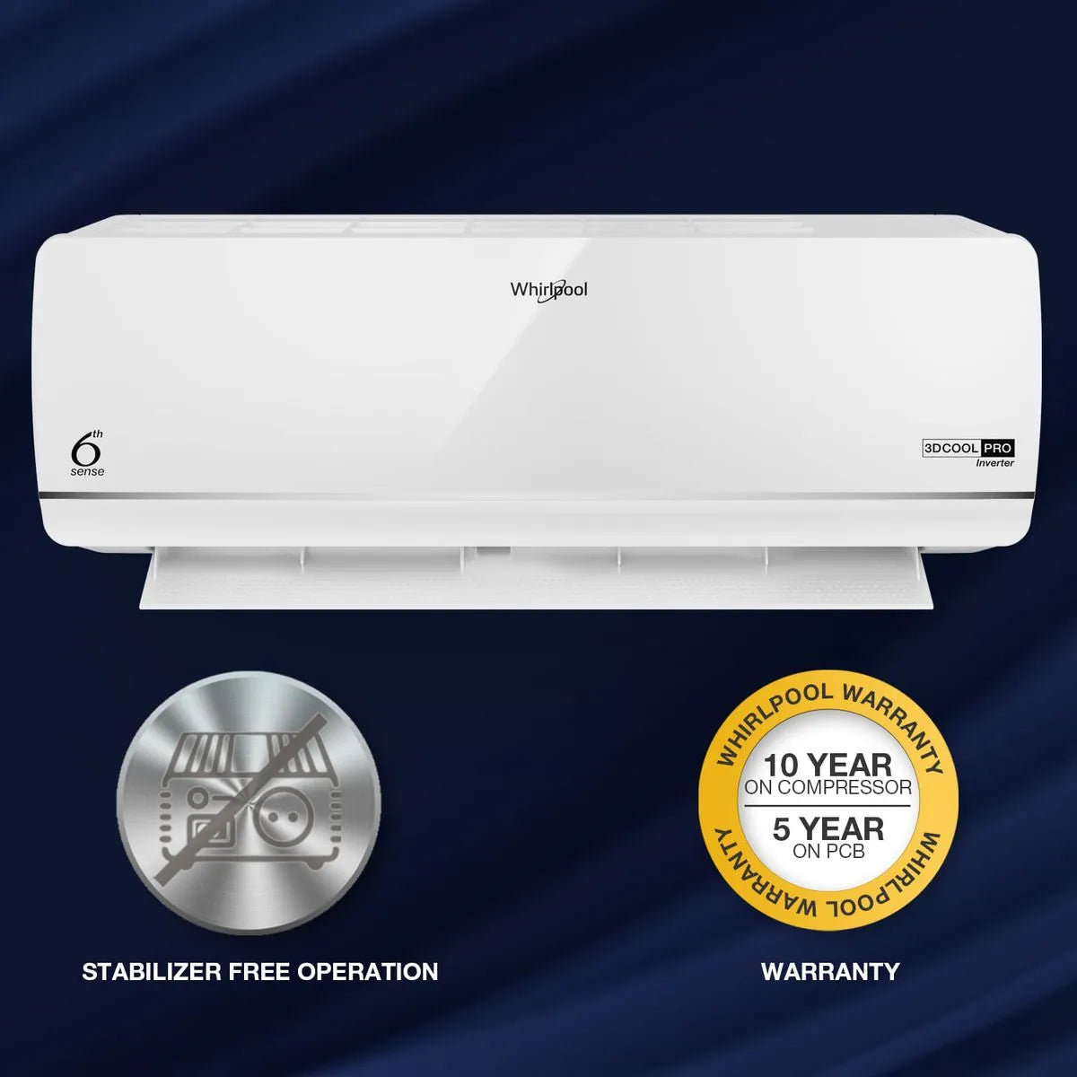 Whirlpool 1.5 Ton 3 Star Inverter Split AC (41503 / 3DCool Pro)