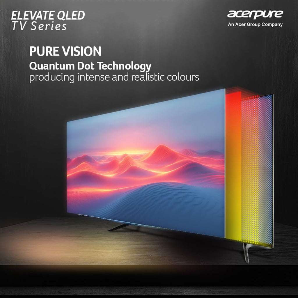 Acerpure 55 inch (139 cm) Elevate Series UHD 4K QLED Smart Google TV AP55UG51QEVTD