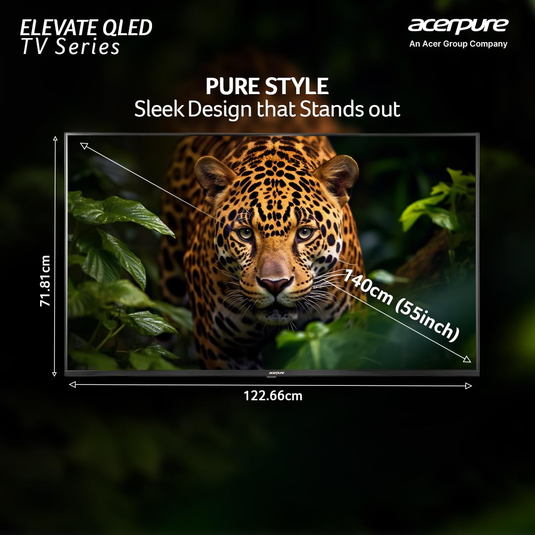 Acerpure 55 inch (139 cm) Elevate Series UHD 4K QLED Smart Google TV AP55UG51QEVTD
