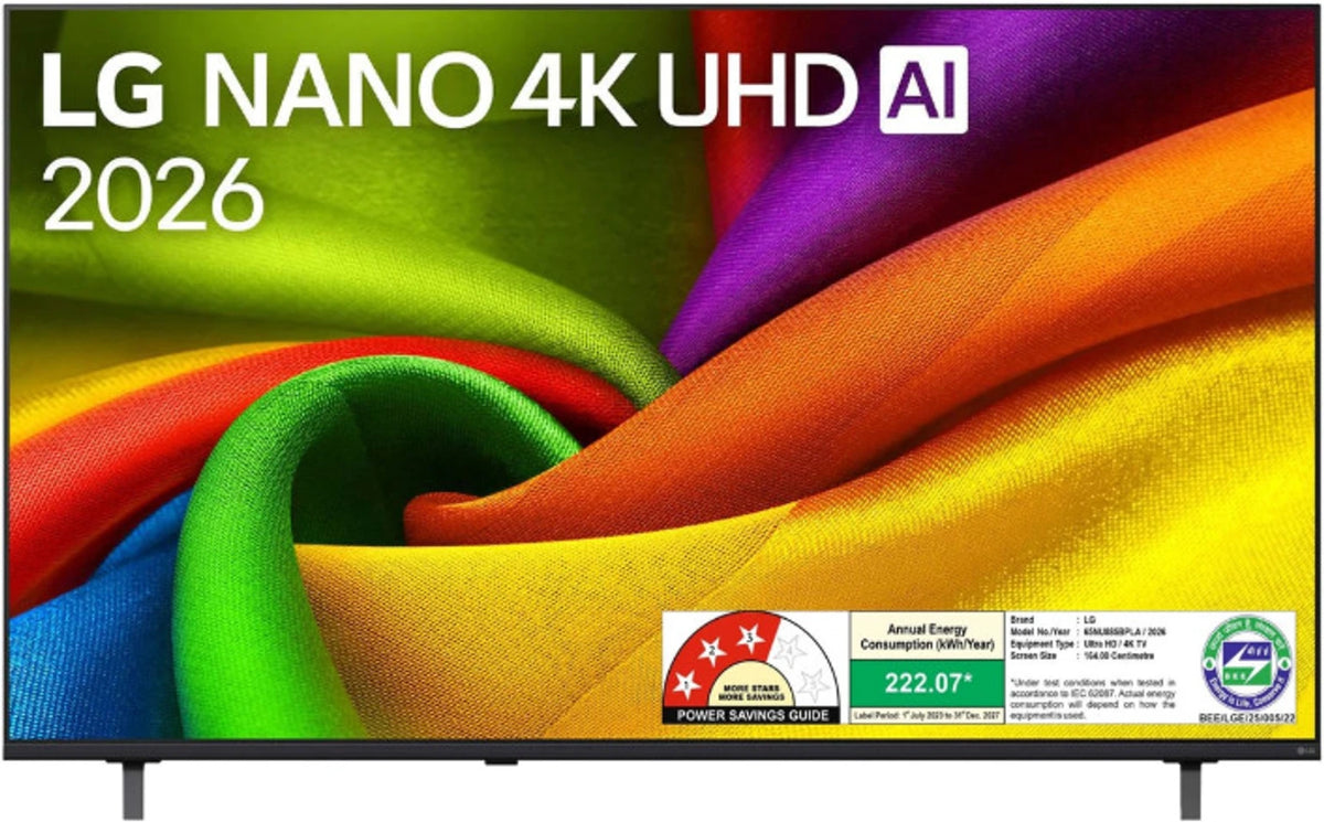 LG 165.1 cm (65 inch) NanoCell 4K Ultra HD Smart TV with Magic Remote | Alpha 7 AI Processor 4K Gen9 | HDR10 & HLG | 60Hz Native Refresh Rate | webOS Smart Platform | AI Sound | Slim Design | 2026 Edition