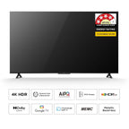 TCL P6L 139 cm (55 inch) 4K HDR Smart Google TV | HVA Panel | HDR 10 | AiPQ Processor | Dolby Audio | Game Master | Metallic Bezel-less Design (55P6L)