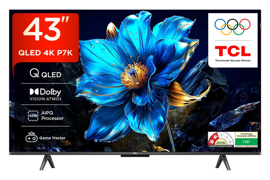TCL 43 Inch (108 cm) QLED 4K UHD Smart Google TV  P7K