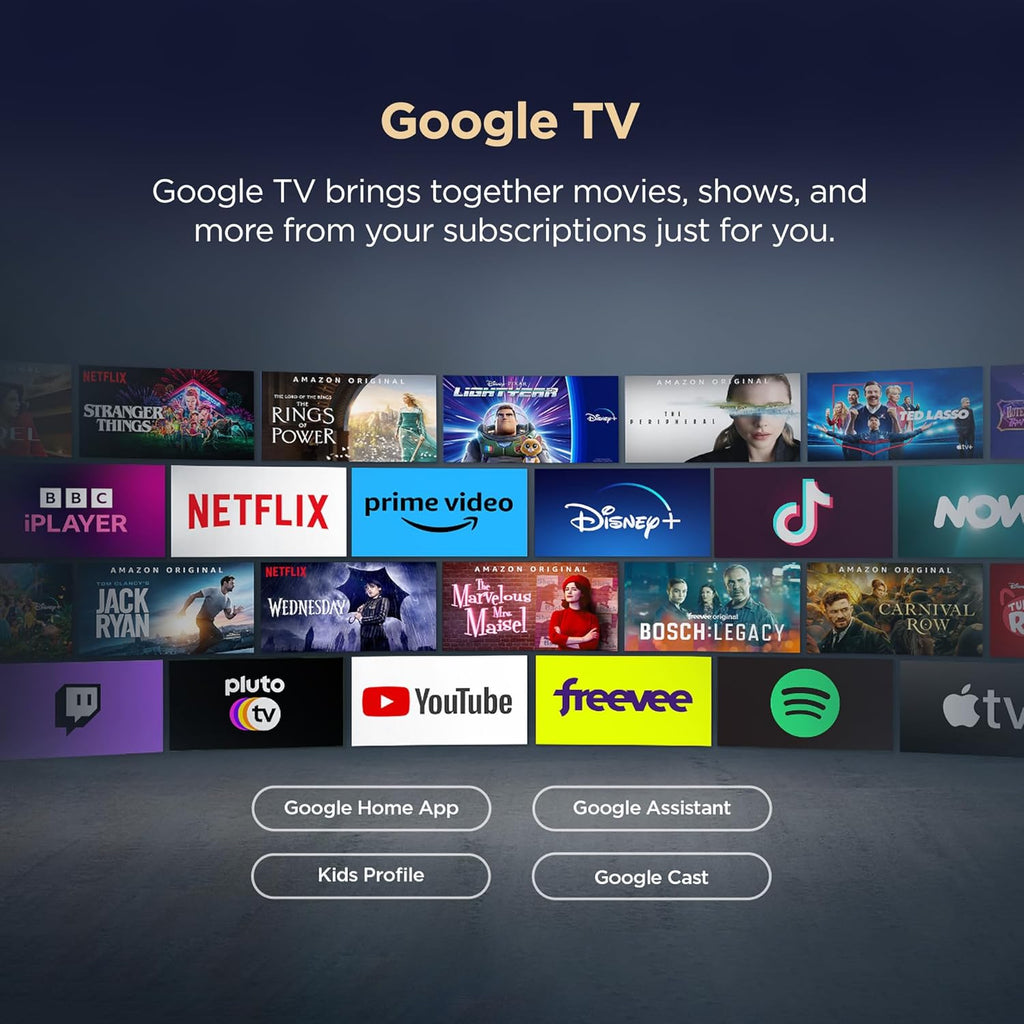 TCL P6L 139 cm (55 inch) 4K HDR Smart Google TV | HVA Panel | HDR 10 | AiPQ Processor | Dolby Audio | Game Master | Metallic Bezel-less Design (55P6L)