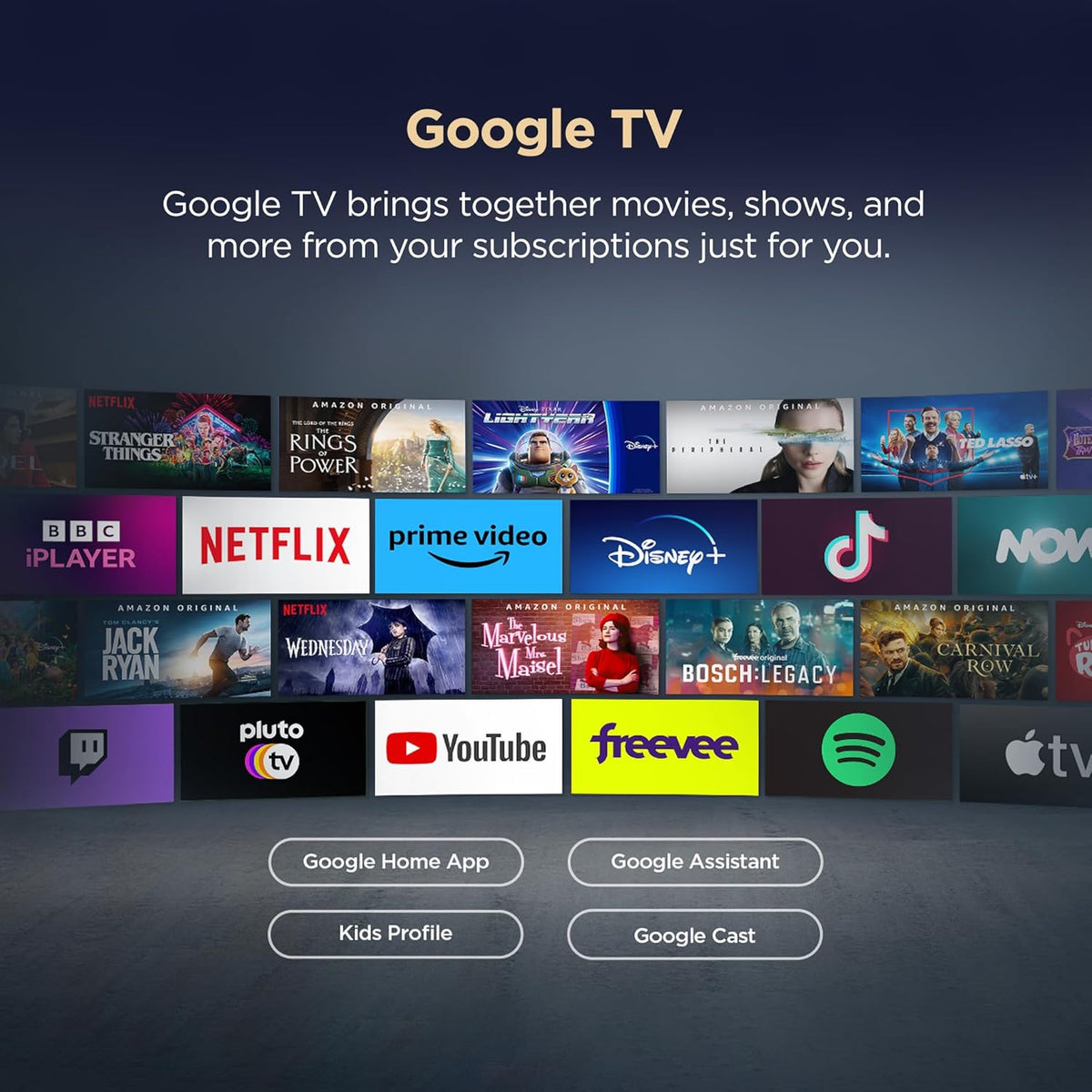 TCL P6L 139 cm (55 inch) 4K HDR Smart Google TV | HVA Panel | HDR 10 | AiPQ Processor | Dolby Audio | Game Master | Metallic Bezel-less Design (55P6L)