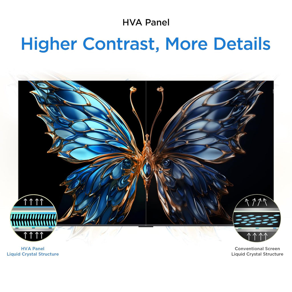 TCL 43 Inch (108 cm) QLED 4K UHD Smart Google TV  P7K