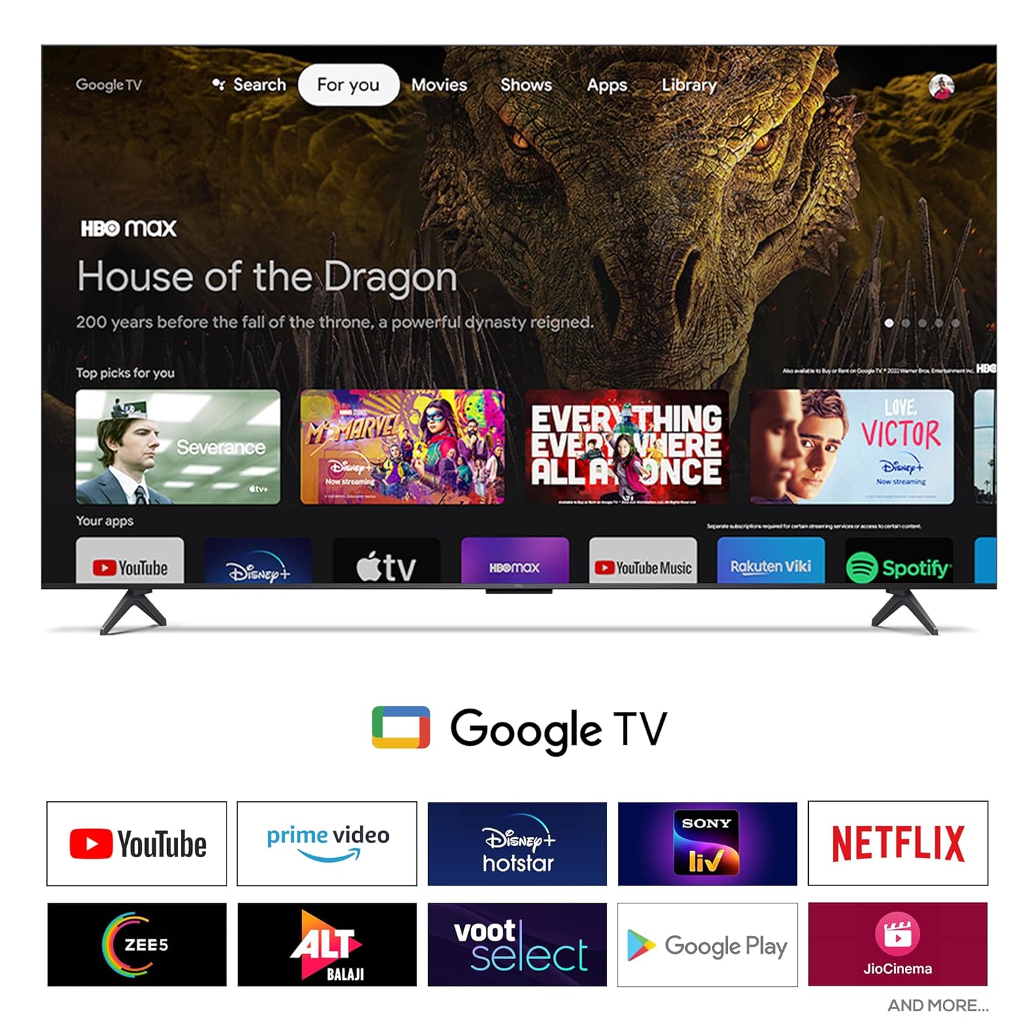 TCL 43 Inch (108 cm) QLED 4K UHD Smart Google TV  P7K