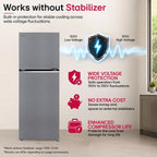 LG 322 L Double Door Refrigerator, Smart Inverter Compressor, Auto Smart Connect, Dazzle Steel, 2 Star