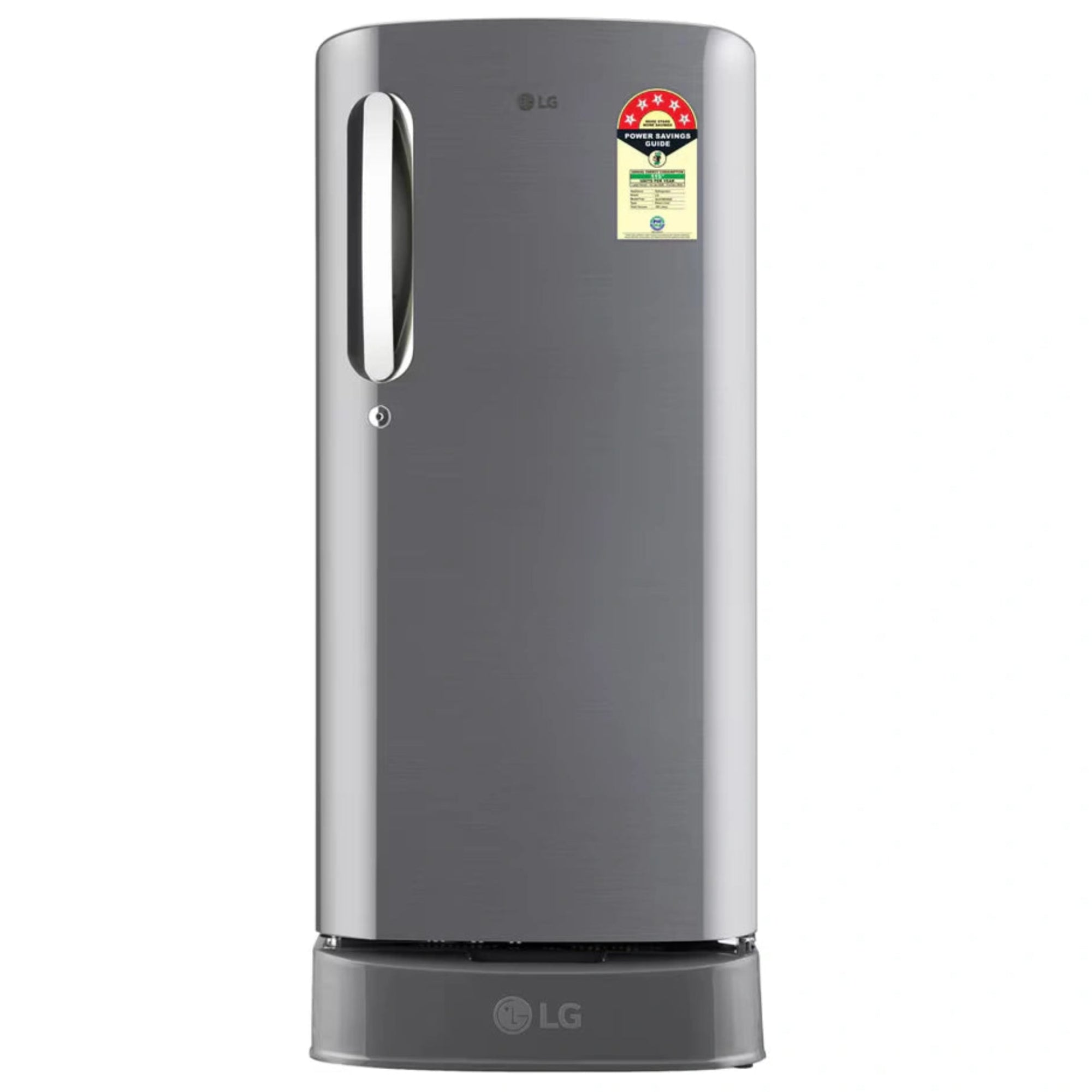 LG 185L 5 Star Smart Inverter Single Door Refrigerator GL-D201APZU Base Stand Drawer - Kanha Electronics Amritsar