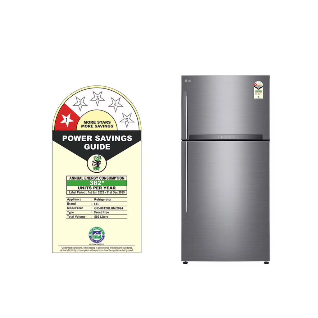 lg gr h812hlhm smart inverter frost free fridge