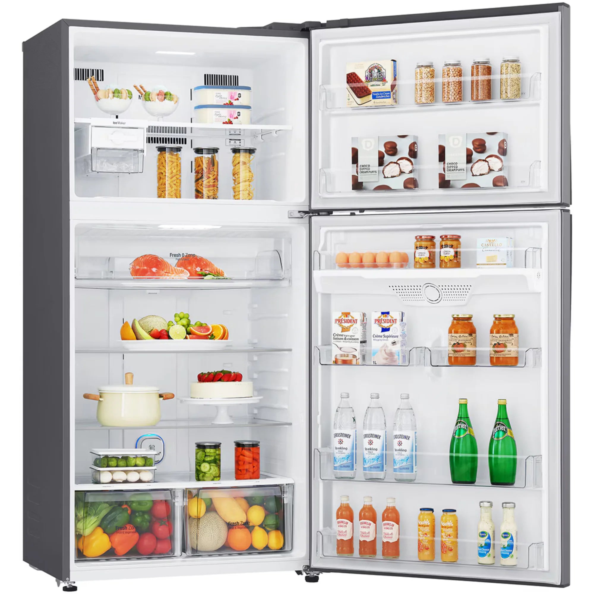 lg premium frost free refrigerator door cooling