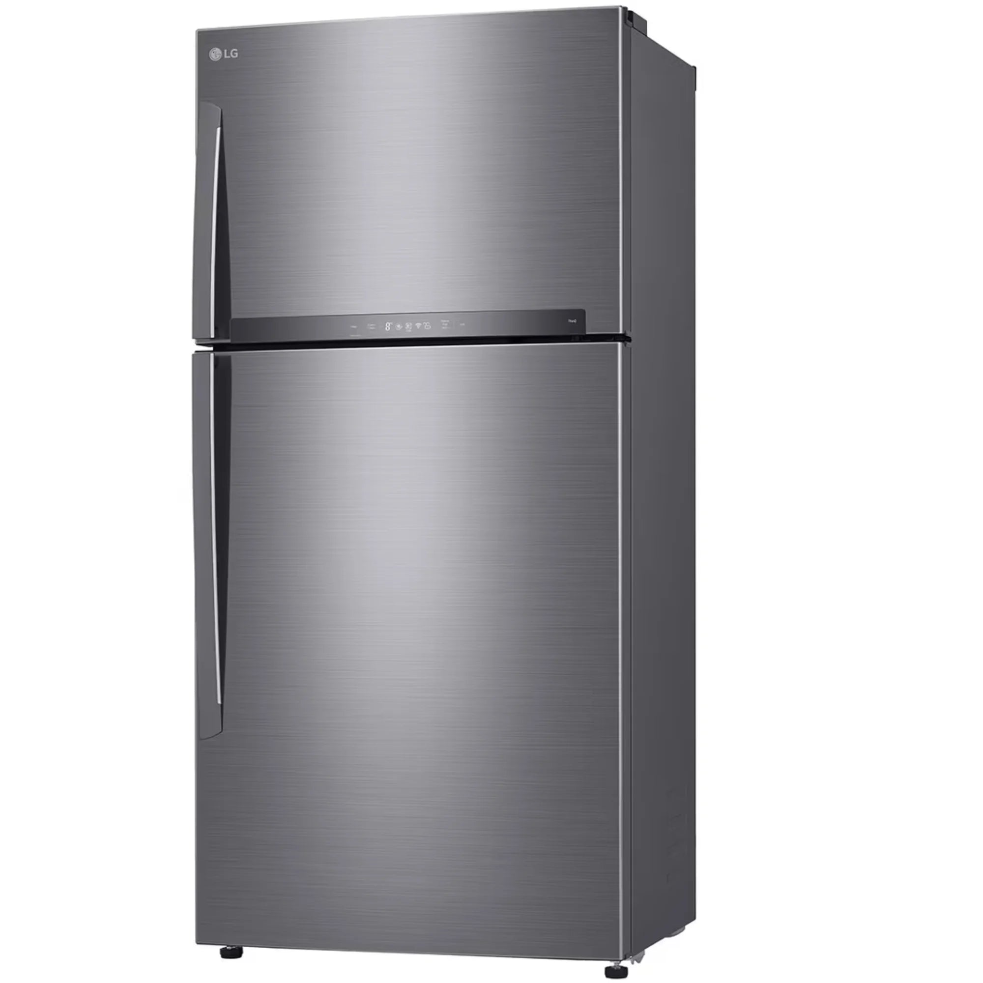 Stainless steel refrigerator on a white background available at kanha electronics amritsar