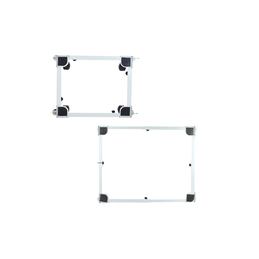 Universal Adjustable Washing Machine Trolley with Wheels (Top & Front Load)