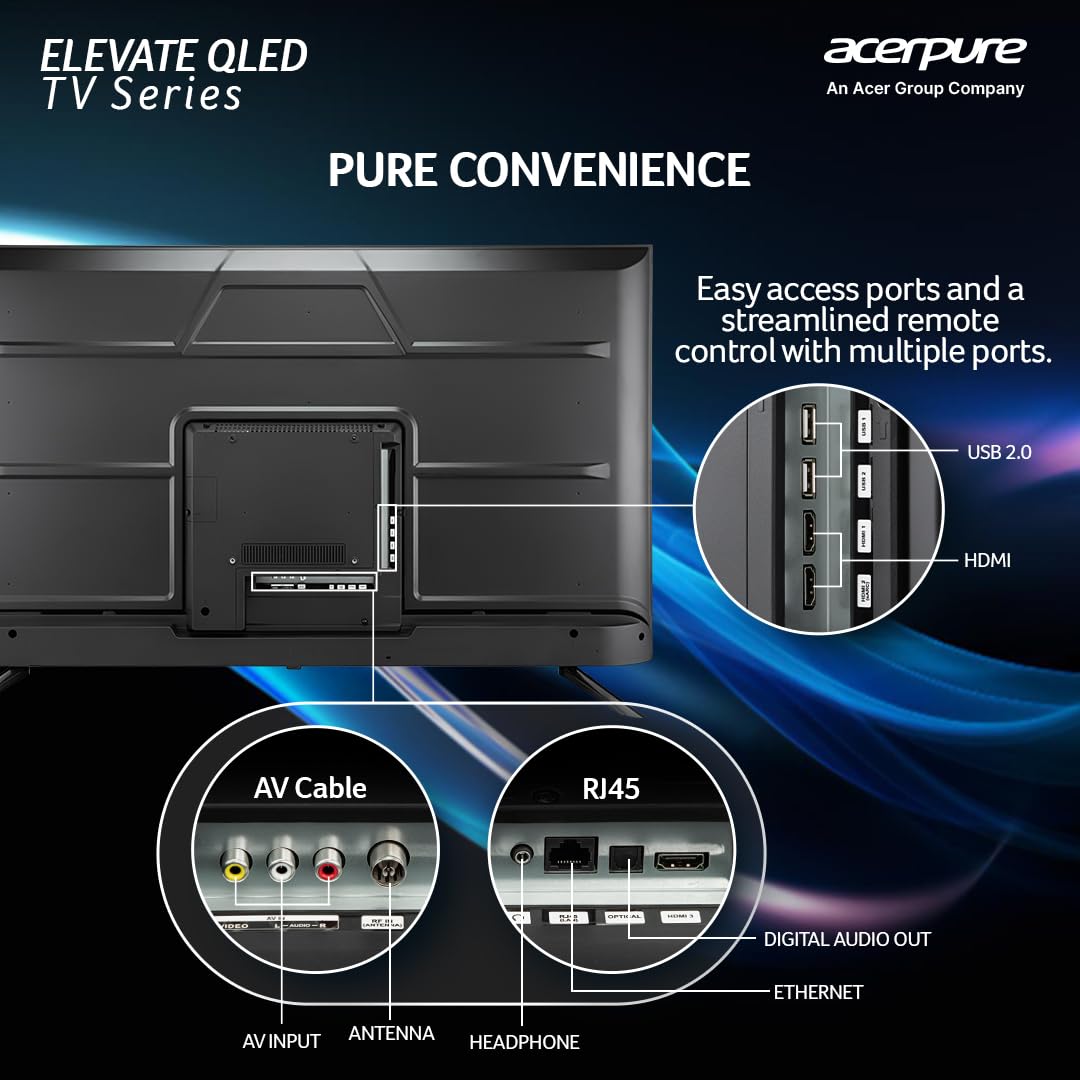 Acerpure 55 inch (139 cm) Elevate Series UHD 4K QLED Smart Google TV AP55UG51QEVTD