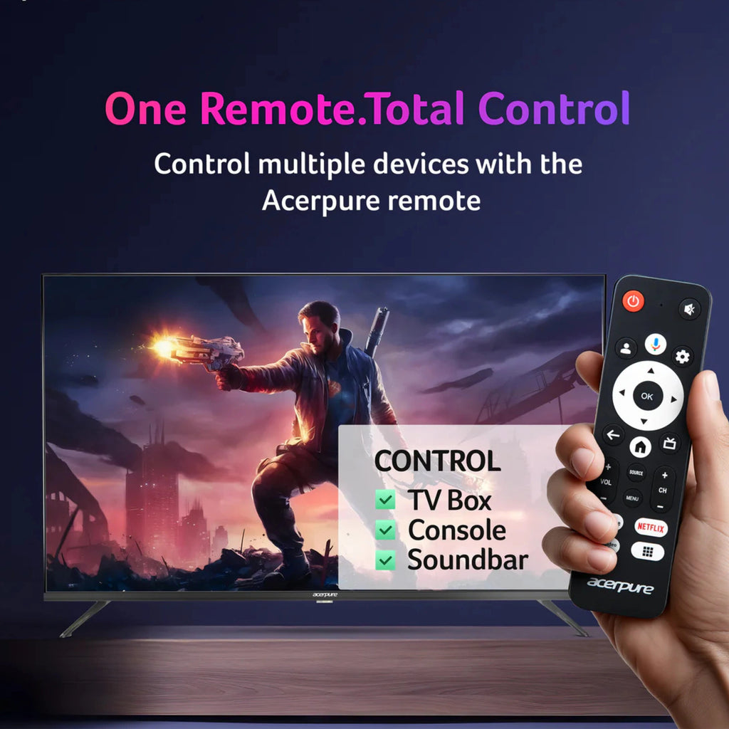 Acerpure Aspire Neo 55 Inch 4K UHD Smart Google TV AP55UGMT96SFNZ5 Bezel Less Display with Exclusive CSD Defense Canteen Discounts at Kanha Electronics Amritsar