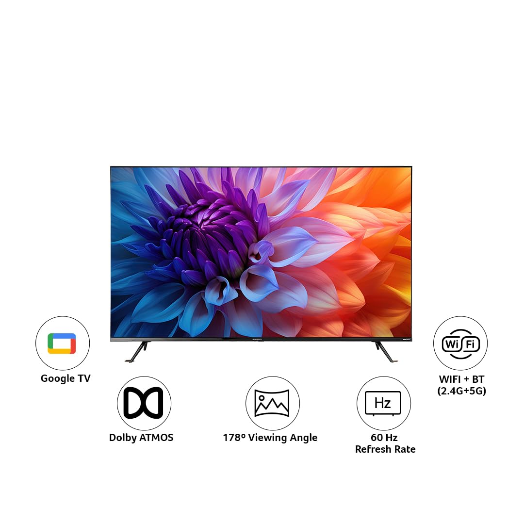 Acerpure 55 Inch 4K UHD Smart Google TV AP55UG51QEVTD Bezel Less Display with Exclusive CSD Defense Canteen Discounts at Kanha Electronics Amritsar