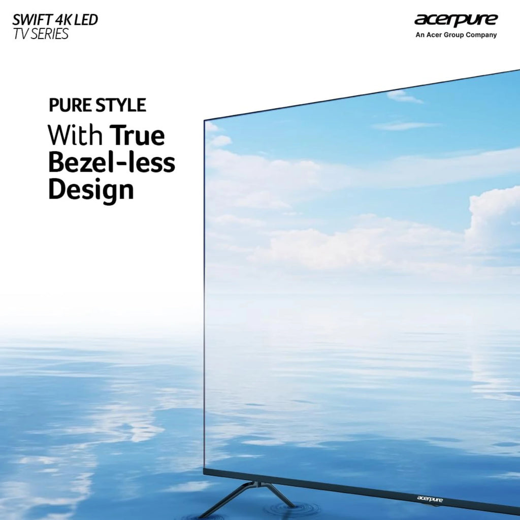 Acerpure 65 Inch (165 cm) Swift Series UHD 4K LED Smart Google TV AP65UG51ASFTD (Black)