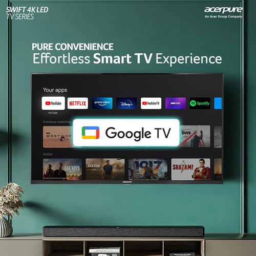 Acerpure Swift 43 Inch 4K Ultra HD Smart Google TV AP43UG51ASFTD Front View | Kanha Electronics Amritsar