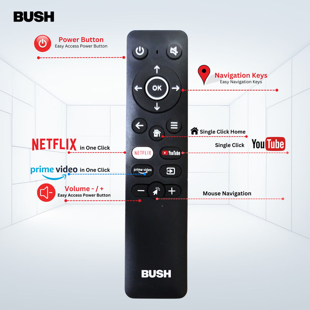 Bush 32 Inch HD Smart LED TV (80 cm) - JMK32 PRO