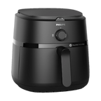 Black Philips air fryer on a white background