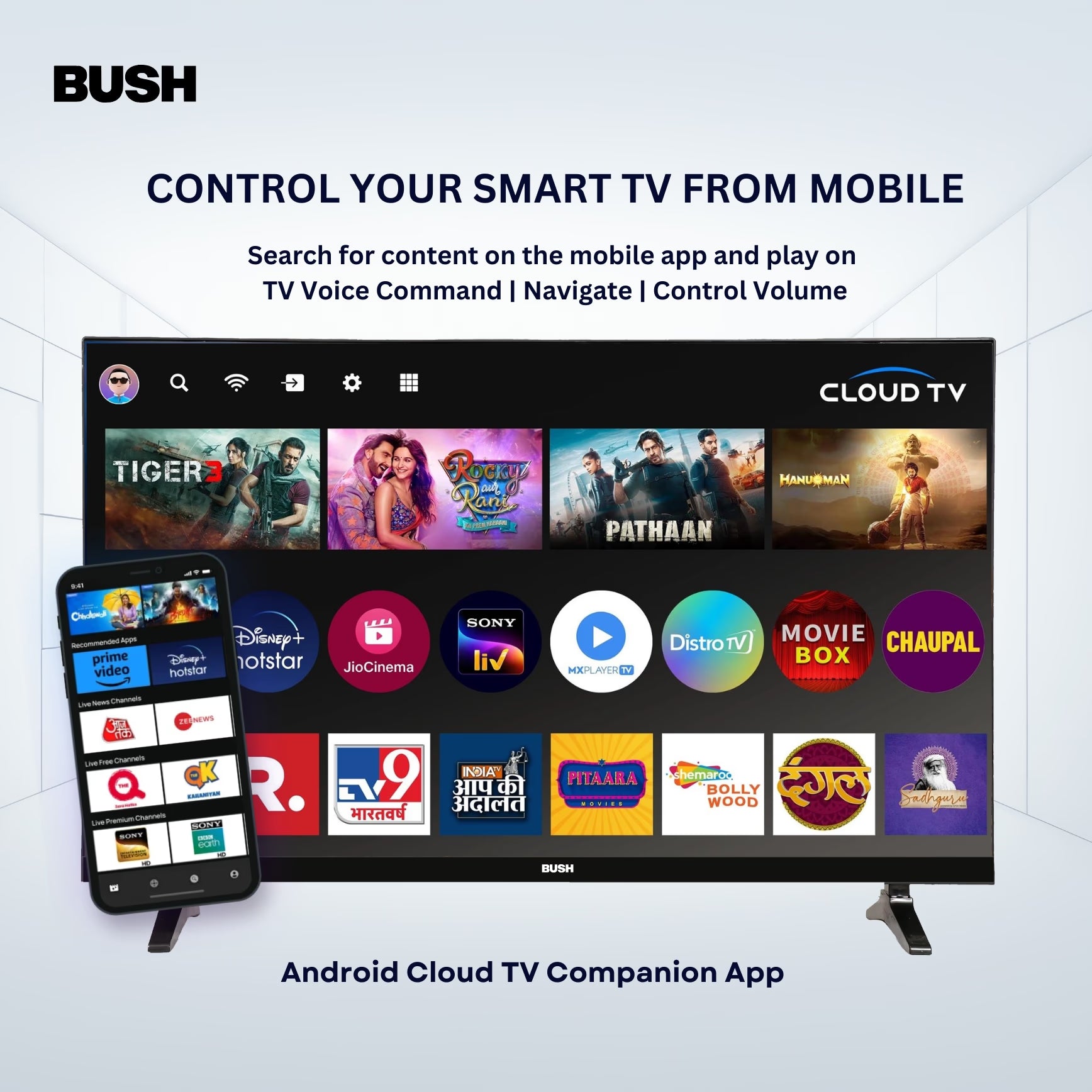 Bush 32 Inch HD Smart LED TV (80 cm) - JMK32 PRO