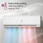 Godrej 1.5 Ton 3 Star, Hot & Cold 52°C to -7°C, 5 Years Comprehensive Warranty, AI Powered, 4 Way Air Swing, Self Clean Technology, Inverter Split AC