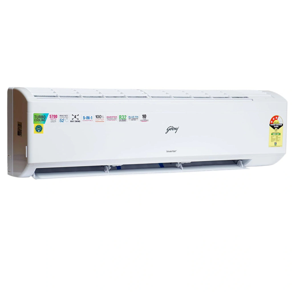 Godrej 1.7 Ton 3 Star, 5 Years Comprehensive Warranty, 5-In-1 Convertible Cooling, Inverter Split AC