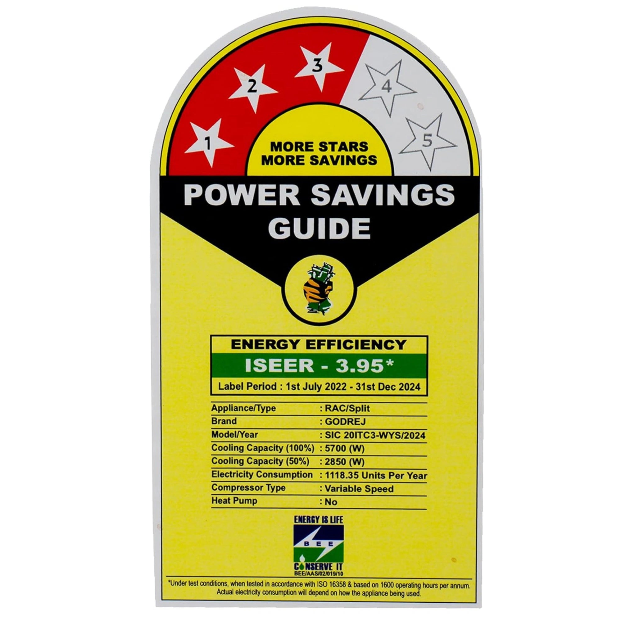 Godrej 1.7 Ton 3 Star, 5 Years Comprehensive Warranty, 5-In-1 Convertible Cooling, Inverter Split AC