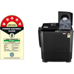 LG 11.5Kg Semi Automatic Washing Machine, Roller Jet Pulsator + Soak, Full Black, 5 Star