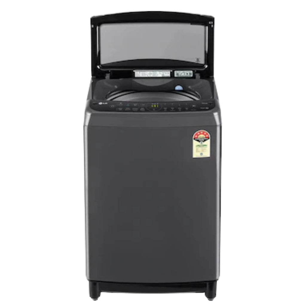 LG 12Kg Top Load Washing Machine, AI Direct Drive™, In-built Heater, Middle Black, 5 Star
