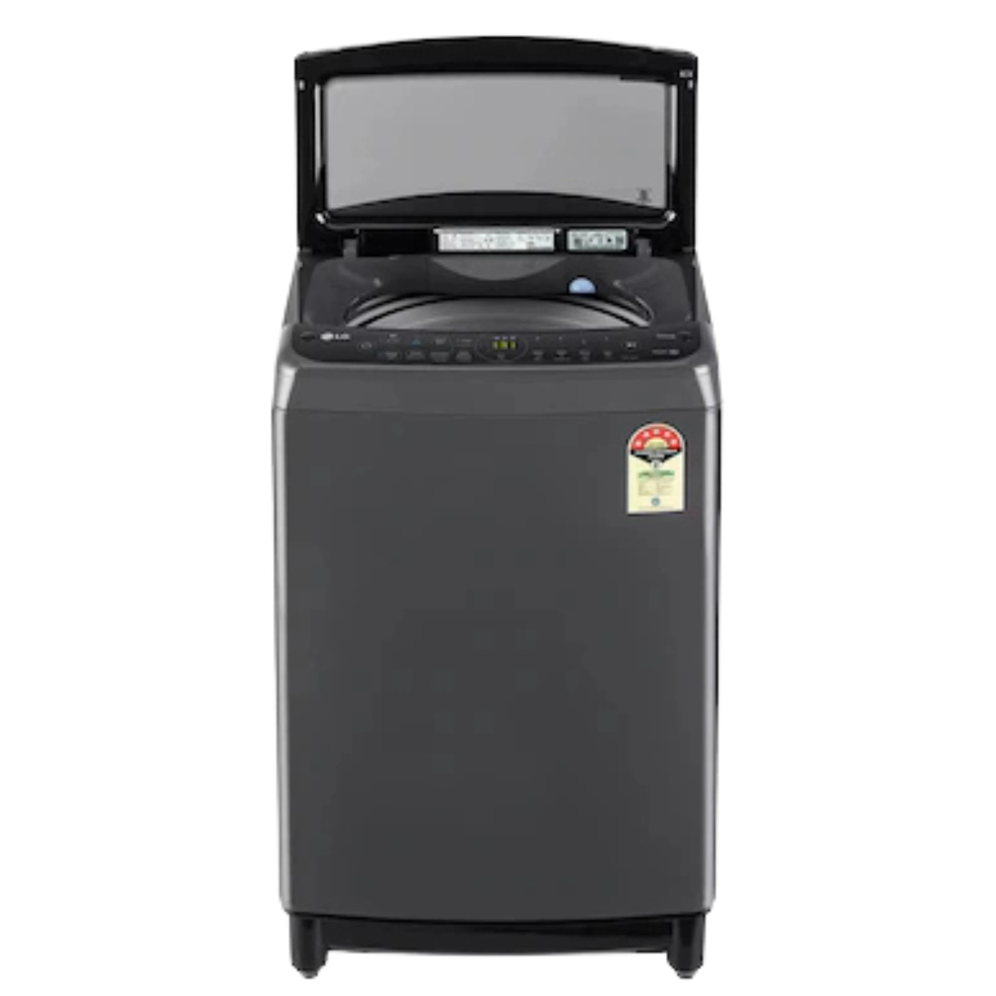 LG 12Kg Top Load Washing Machine, AI Direct Drive™, In-built Heater, Middle Black, 5 Star
