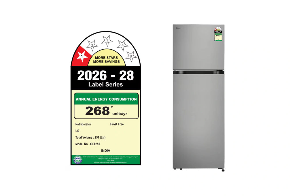 LG 251L Frost-Free Smart Inverter Double Door Refrigerator (GLT2516WWPZ)