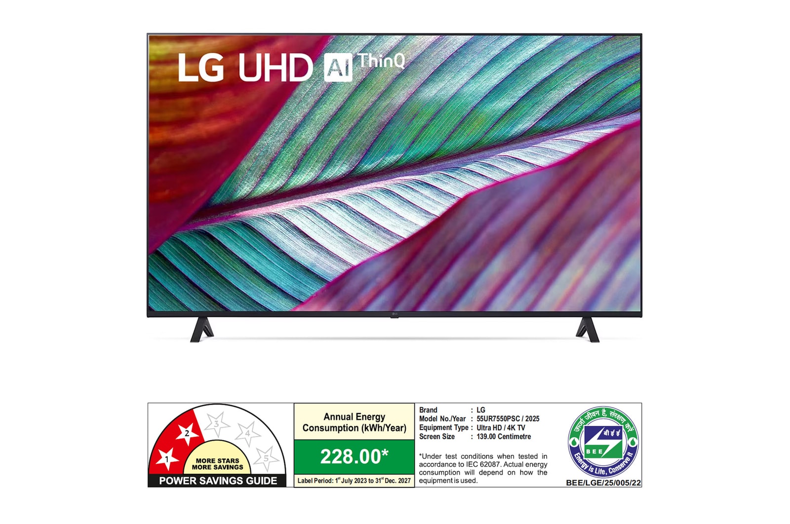 LG 55UR7550 55 inch 4K UHD Smart LED TV best price in Amritsar at Kanha Electronics with defence discount available.