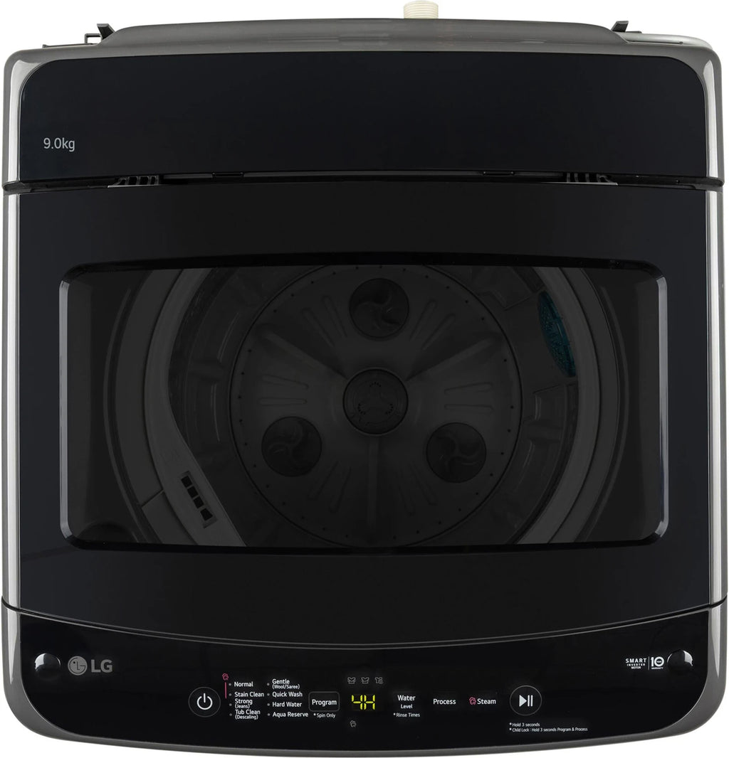 LG 9 kg Fully Automatic Top Load Washing Machine with In built Heater T90VBMB1S Black - Kanha Electronics Amritsar