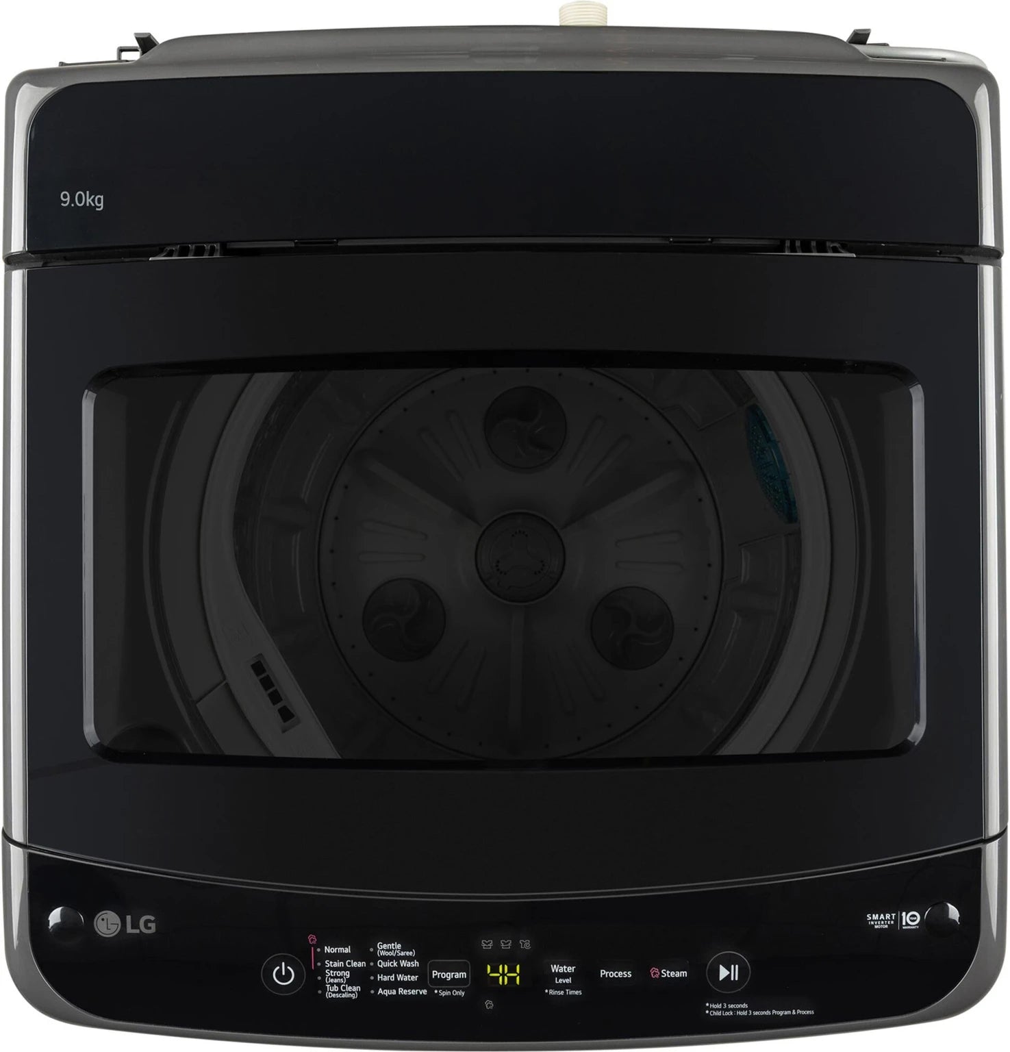 LG 9 kg Fully Automatic Top Load Washing Machine with In built Heater T90VBMB1S Black - Kanha Electronics Amritsar