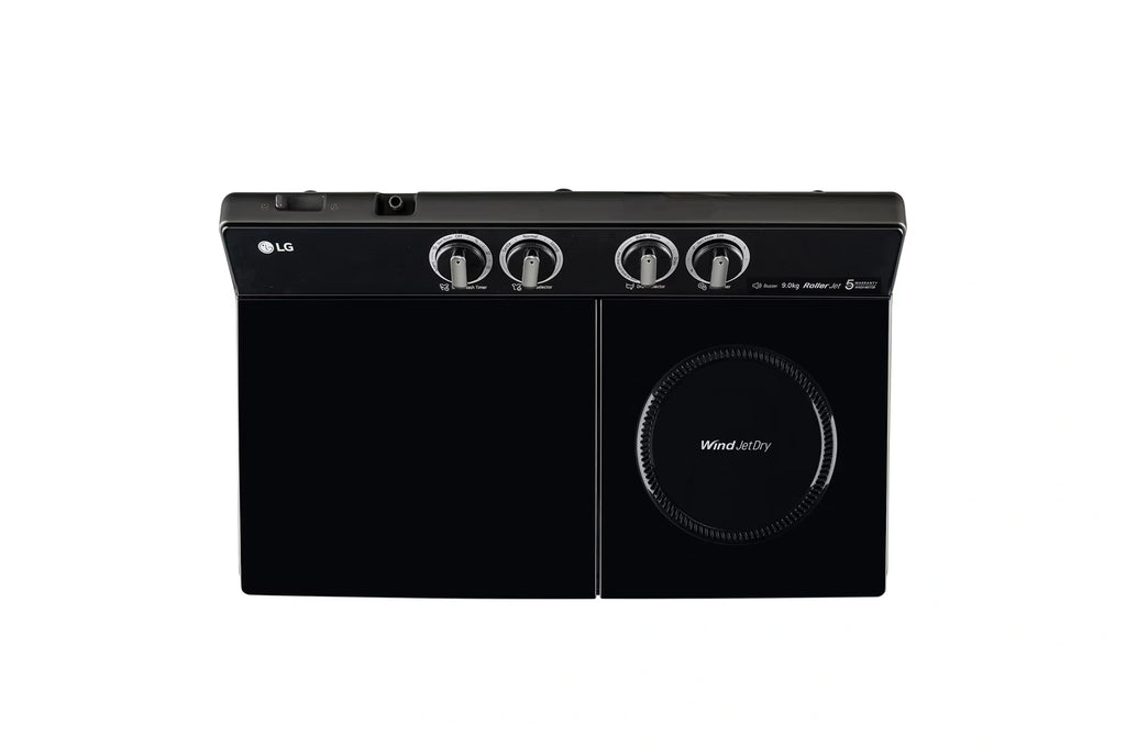 LG 9 kg Semi-Automatic Top Load Washing Machine (PX900H3SK4Z, Premium Finish)