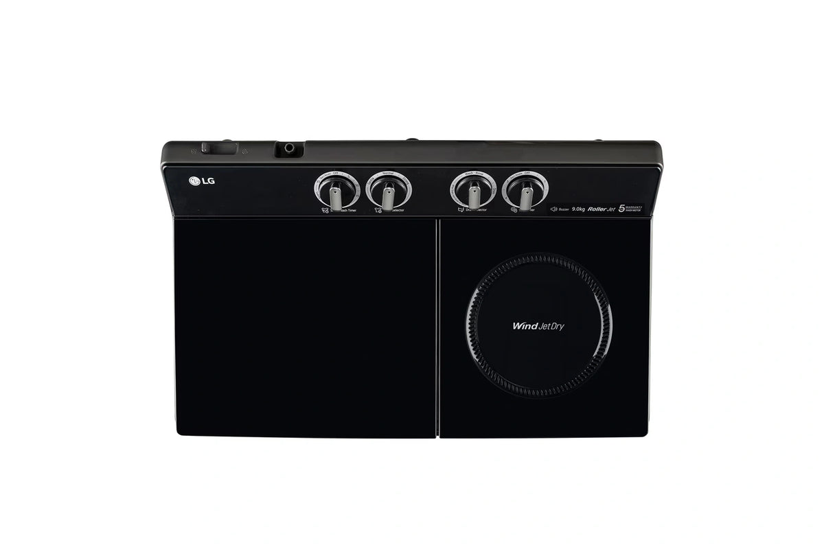 LG 9 kg Semi-Automatic Top Load Washing Machine (PX900H3SK4Z, Premium Finish)