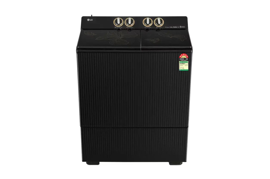 LG 9 kg 5 Star Semi Automatic Top Load Washing Machine PX900H9SO4Z Onyx Black with Special CSD Defense Canteen Discounts at Kanha Electronics Amritsar