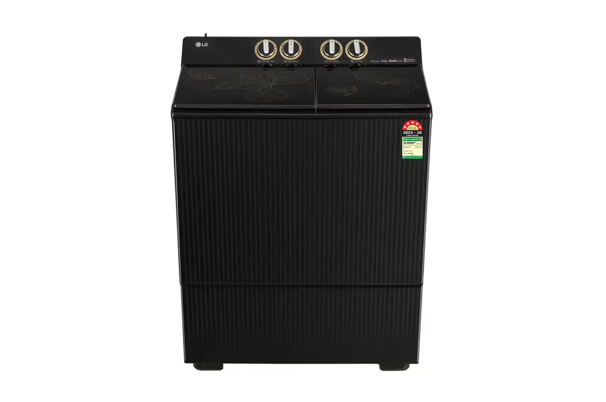 LG 9 kg 5 Star Semi Automatic Top Load Washing Machine PX900H9SO4Z Onyx Black with Special CSD Defense Canteen Discounts at Kanha Electronics Amritsar
