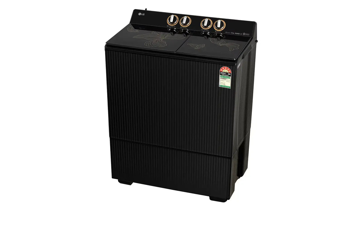 LG 9kg Semi Automatic Washer PX900H9SO4Z showing anti-rodent Rat Away protection base at Kanha Electronics Chheharta Amritsar