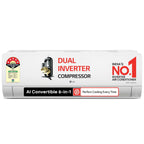 LG 5 Star (1.5) Split AC, AI Dual Inverter Compressor, Viraat Mode, 4-Way Swing