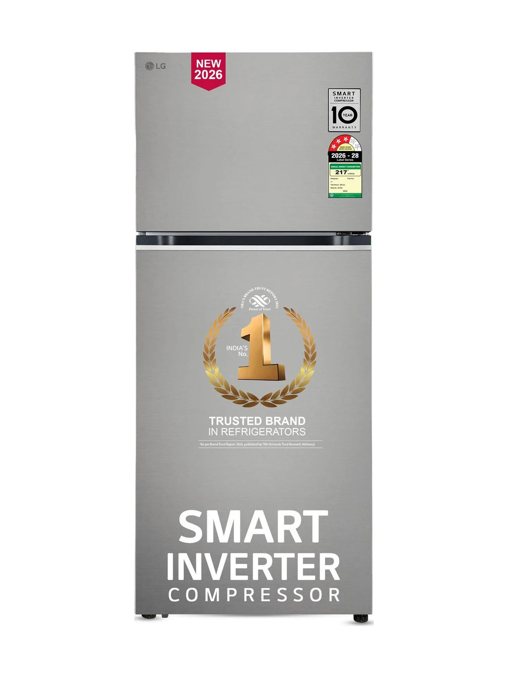 LG GLT4036SNPZ 398L 3 Star Convertible Double Door Refrigerator in Shiny Steel at Kanha Electronics Amritsar