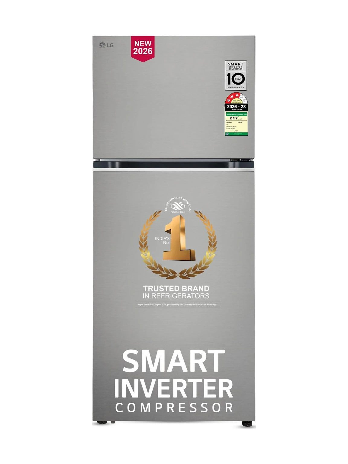 LG GLT4036SNPZ 398L 3 Star Convertible Double Door Refrigerator in Shiny Steel at Kanha Electronics Amritsar