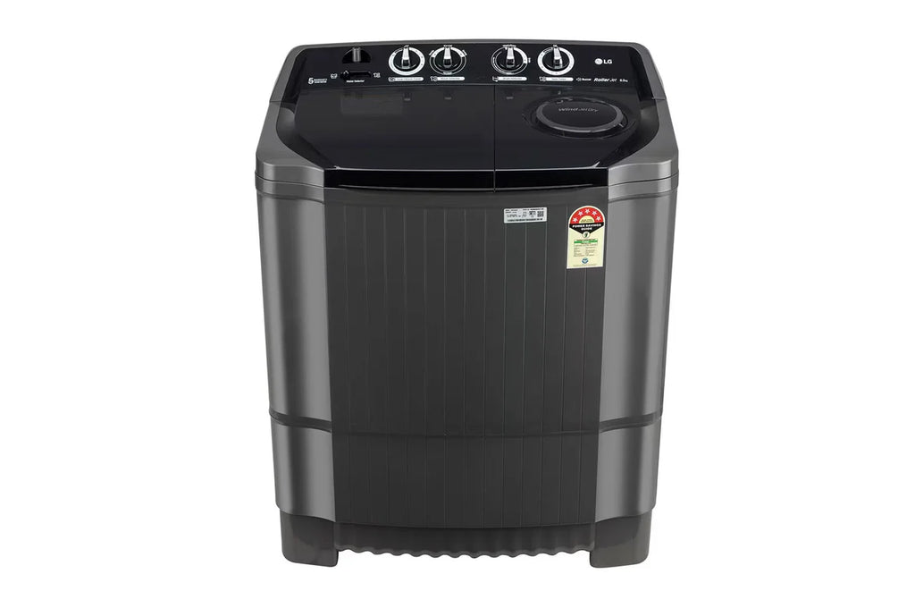 LG P8015SKAZ 8 Kg 5 Star Semi Automatic Top Load Washing Machine with Roller Jet Pulsator - Front View