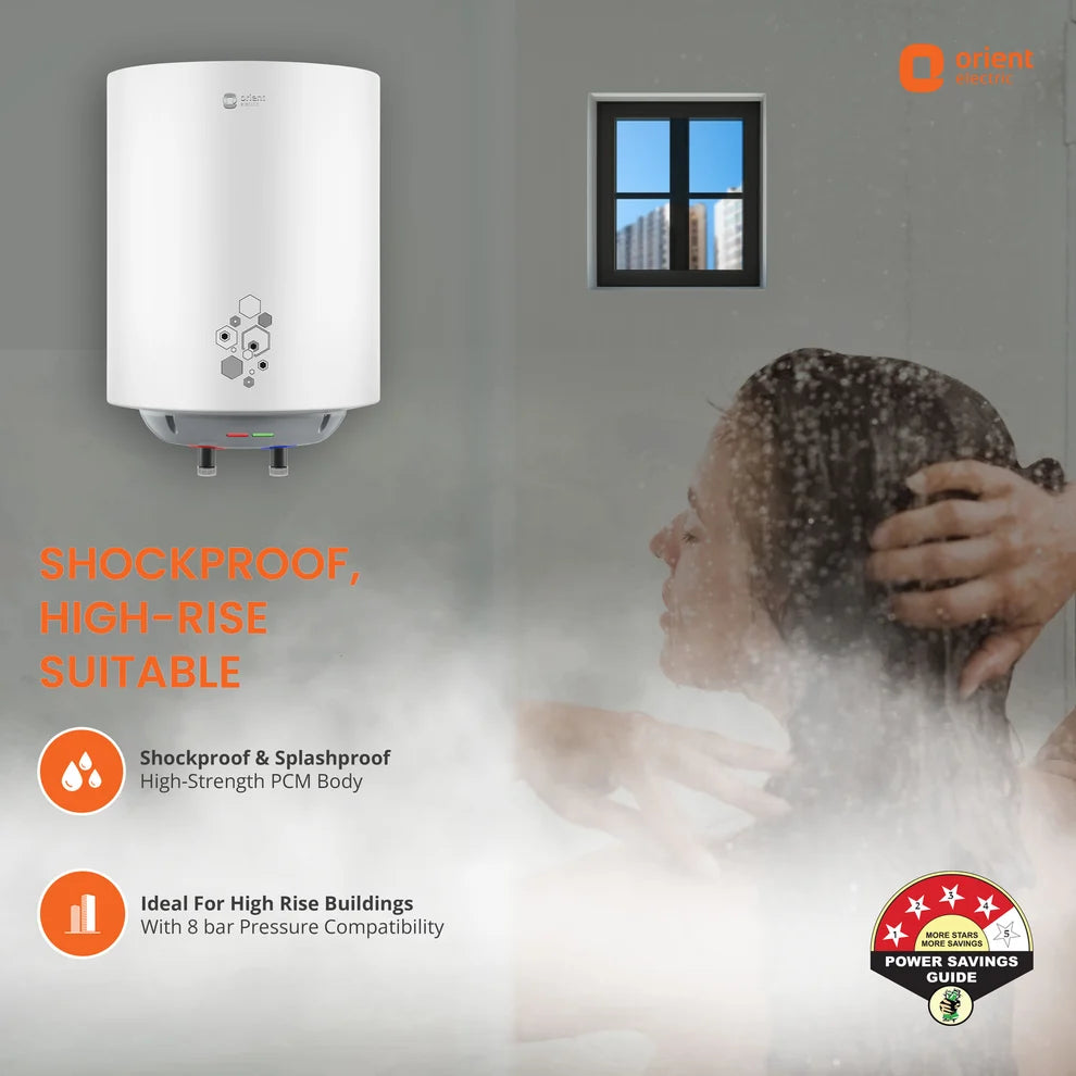 Orient Ecoswift Pro 25 Litre Storage Water Heater (Geyser) | Rust Proof | 5 Years Warranty