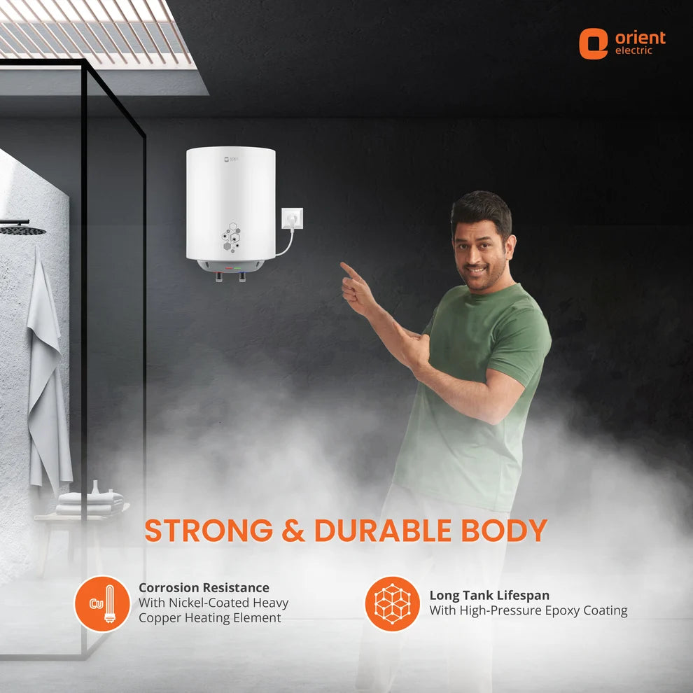 Orient Ecoswift Pro 25 Litre Storage Water Heater (Geyser) | Rust Proof | 5 Years Warranty