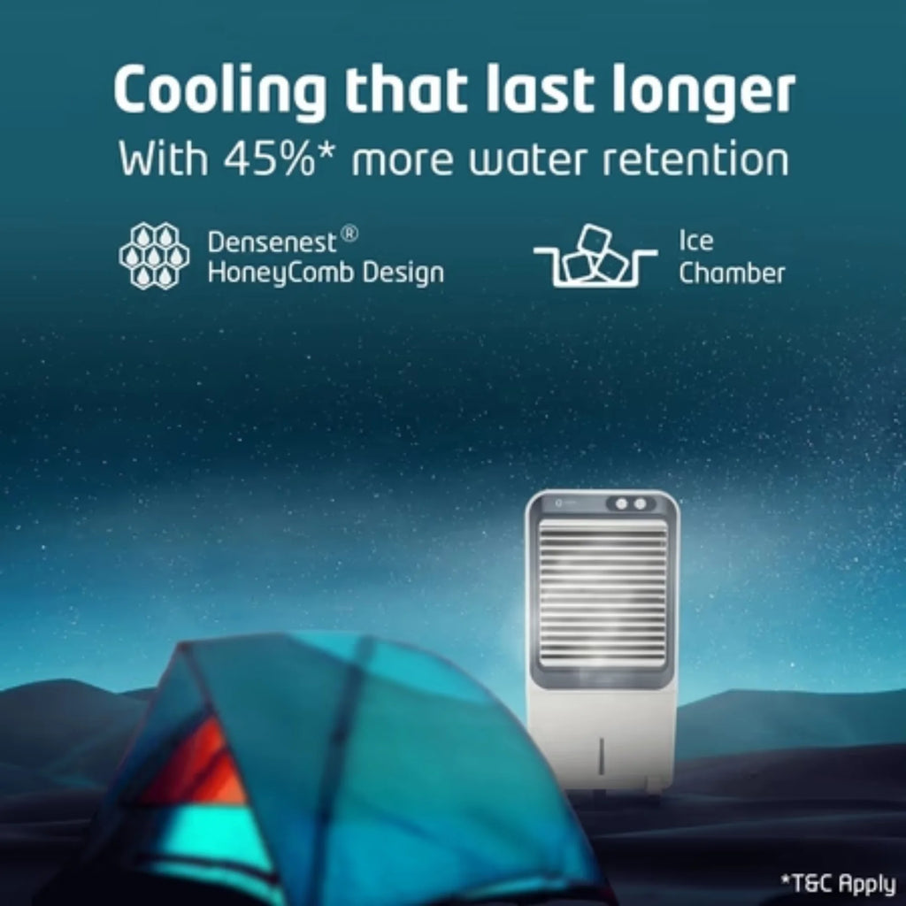 Orient Electric Knight 70 Litre Desert Air Cooler – Densenest Honeycomb Pads | Ice Chamber | Dust Filter