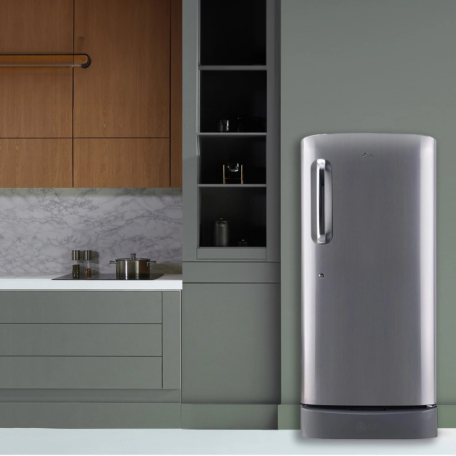 LG 185L 5-Star Smart Inverter Single Door Refrigerator (GL-D201APZU)